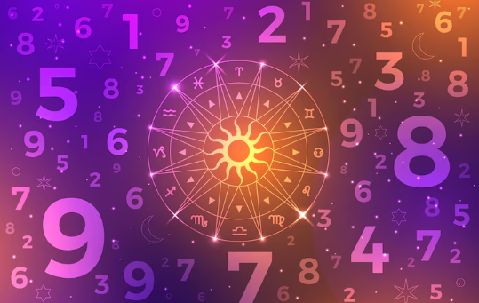 Gradient numerology illustration