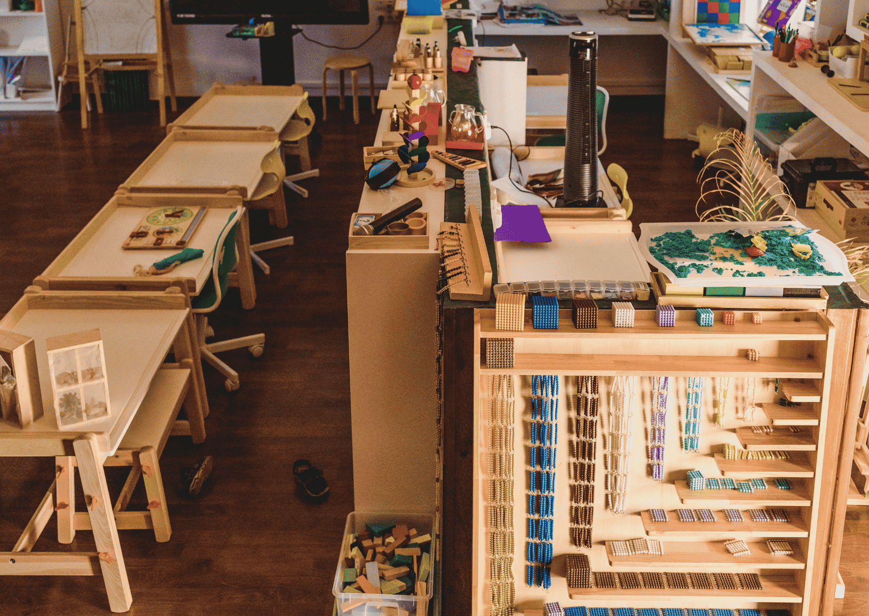 A Montessori classroom 
