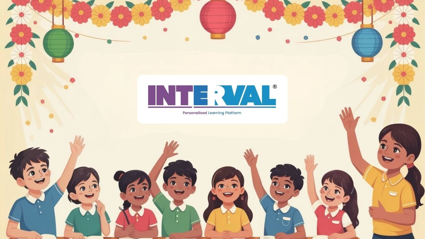 Students in a classroom raising hands, Kerala First Term Onam Exam 2025–26, Eduzia Learning banner.