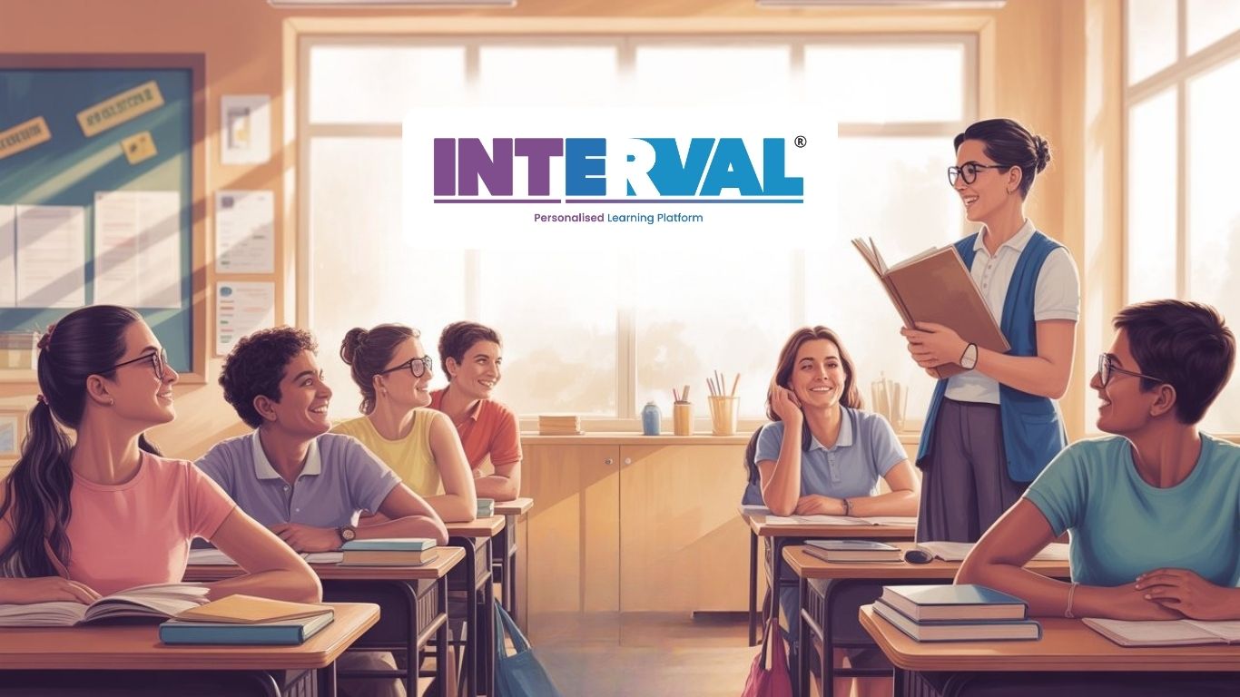  A cheerful classroom with a teacher and students, overlaid with the eduzia logo. relevant to the class 12 date sheet 2025-26 cbse board.