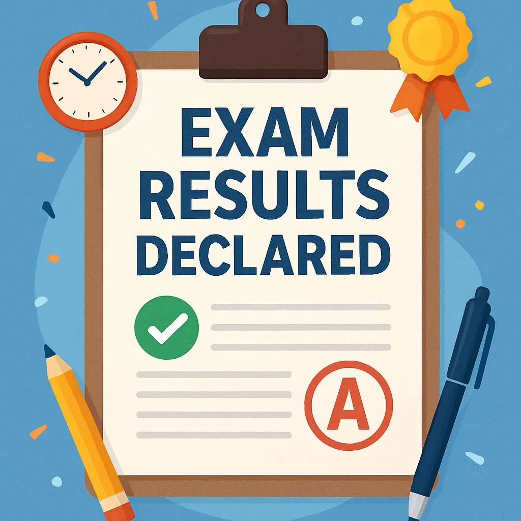 exam results are announced