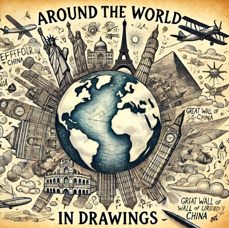  Around the World in Drawings